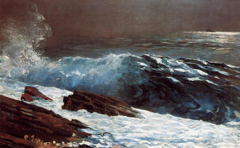 Winslow Homer Sunlight on the Coast, oil painting image